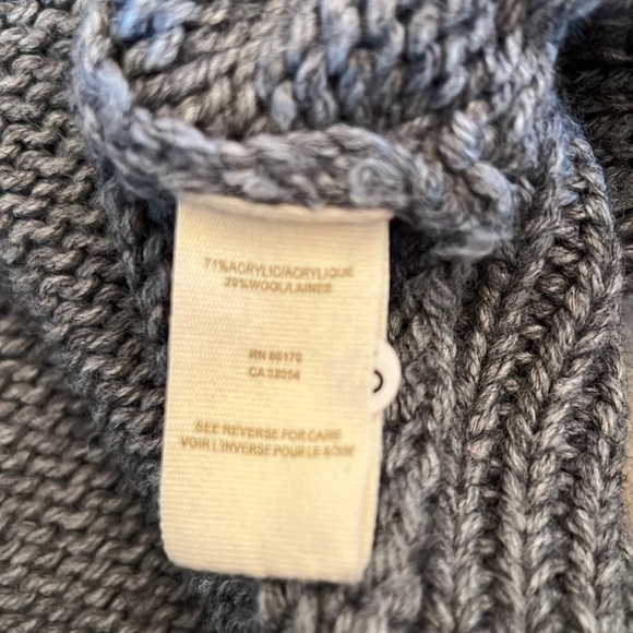 Free People wool blend sweater coat with hood - Picture 7 of 11